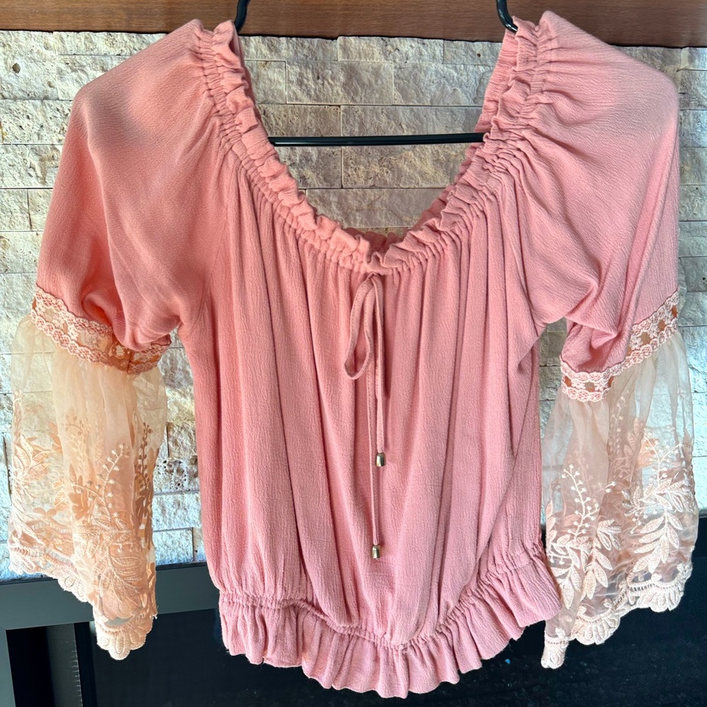Vintage off the shoulder top.
